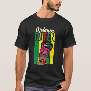 Camiseta Black Woman Melanin Queen Women Sista Retro Vintag