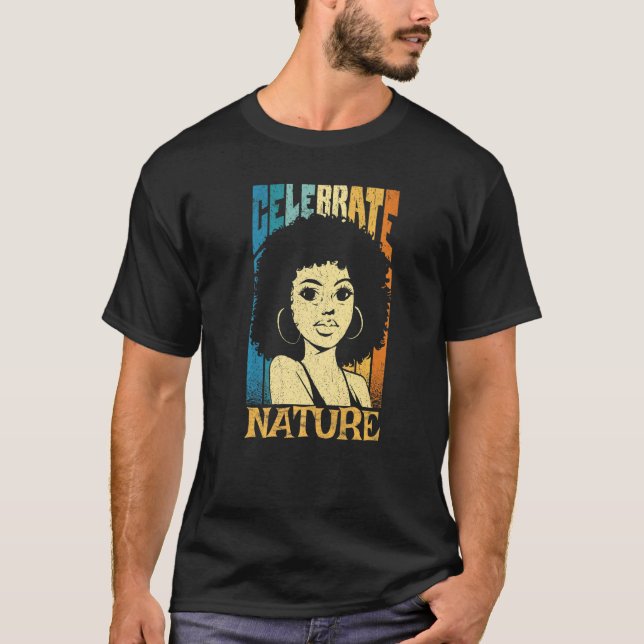 Camiseta Black Woman With Power And Inspiration Celebrate N (Frente)