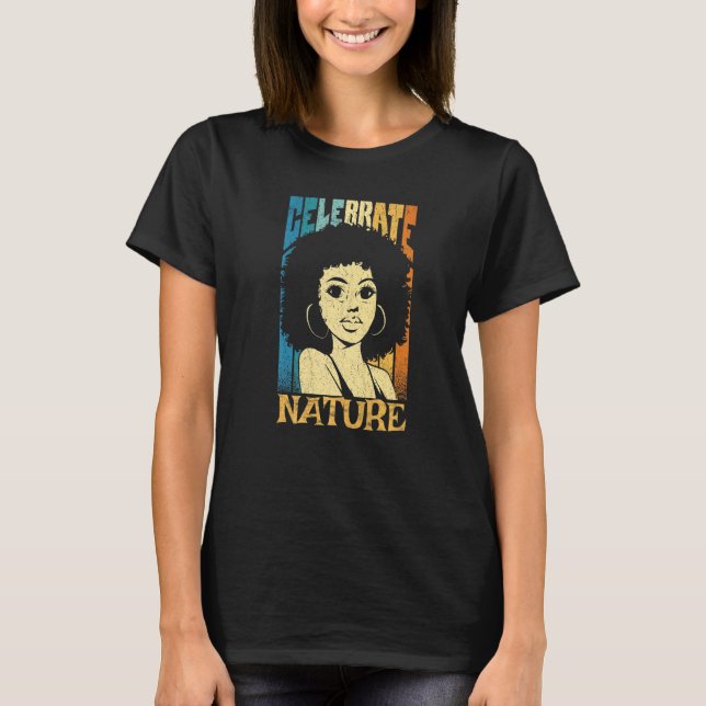 Camiseta Black Woman With Power And Inspiration Celebrate N (Frente)