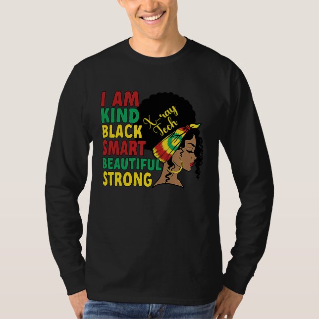 Camiseta Black X Ray Technologist African American X Ray Te (Frente)
