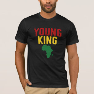 Camiseta Black Young King African American Tee, BLM