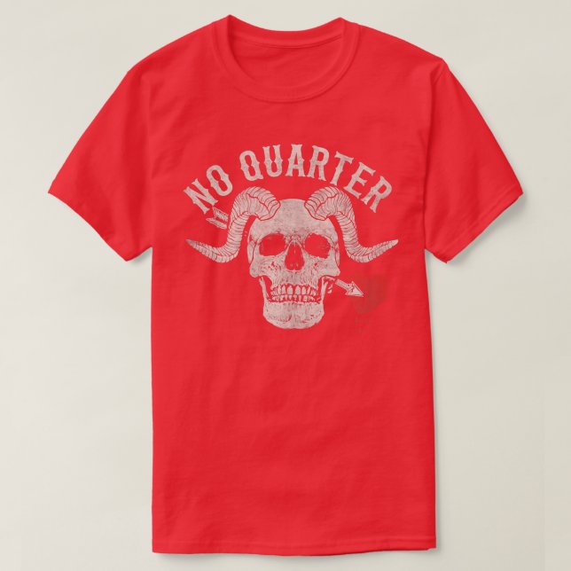 Camiseta Blackbeard the Pirate Battle Flag Jolly Roger No Q (Frente do Design)
