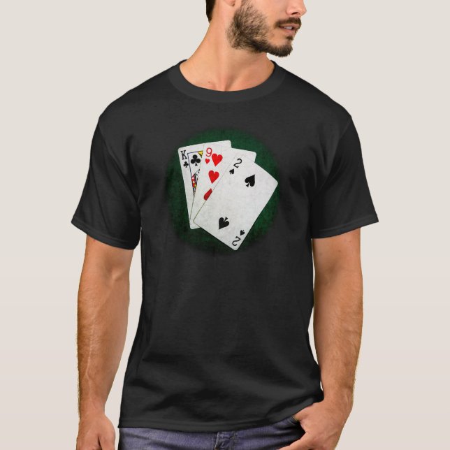 Camiseta Blackjack 21 ponto - King, Nove, Dois (Frente)