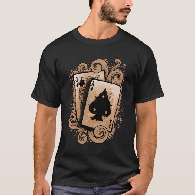 Camiseta Blackjack Casino Gift Blackjack Player (Frente)