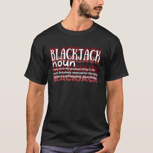 Camiseta Blackjack Definition 21 Casino Gambling Blackjack (Frente)