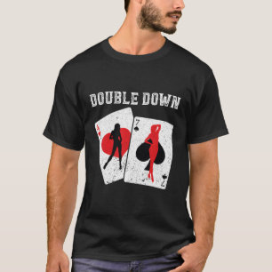 Camiseta Blackjack Double Down Casino Gambling 21 Blackjack
