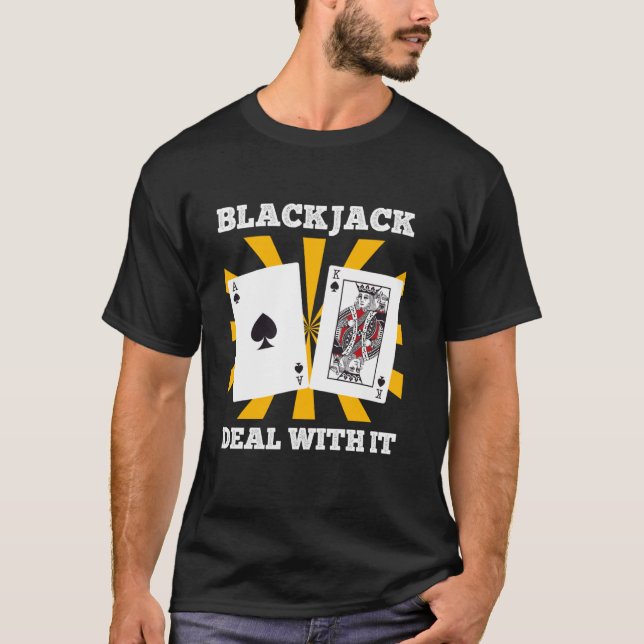 Camiseta BLACKJACK TRATADO COM TAIS NEGATIVOS Blackjack Car (Frente)