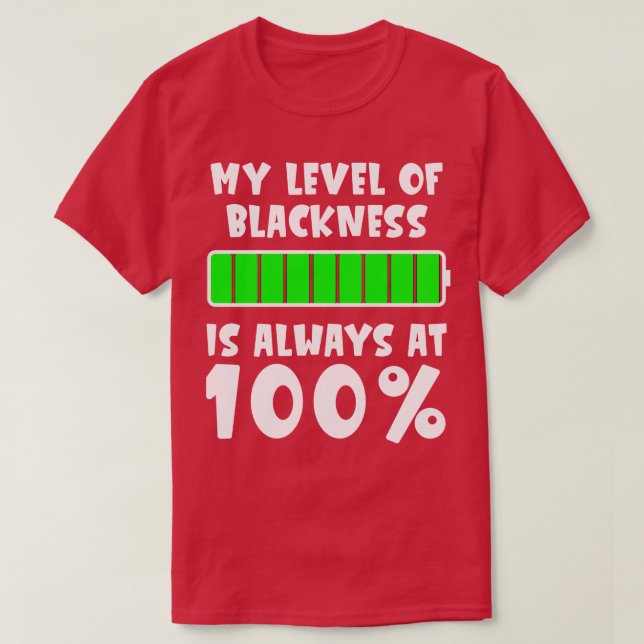 Camiseta Blackness é 100 Mês da História Negra (Frente do Design)