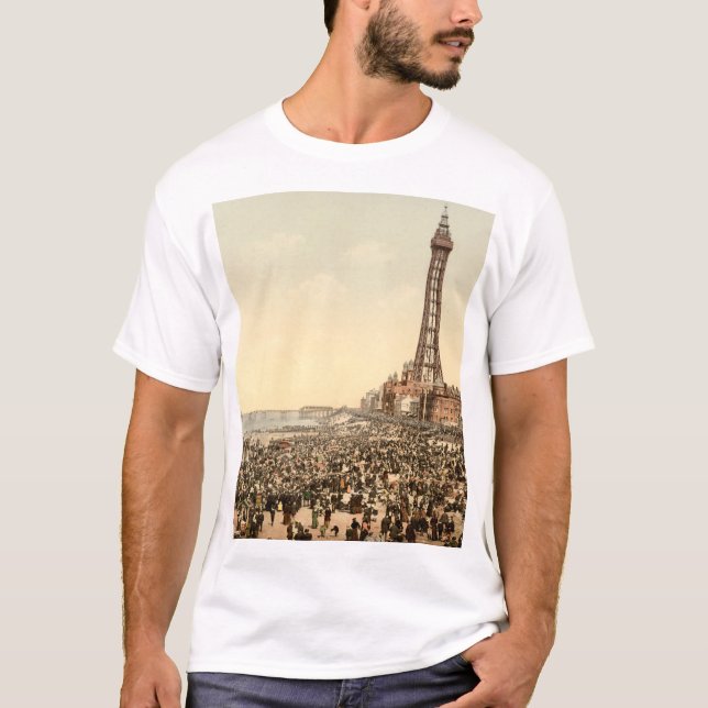 Camiseta Blackpool Tower III, Lancashire, Inglaterra (Frente)