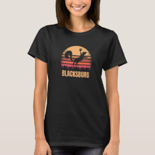 Camiseta Blacksburg Virginia Distressou Squirrel Vintage Va
