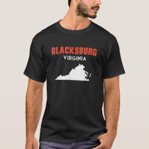 Camiseta Blacksburg Virginia EUA State America Viagem Virgi
