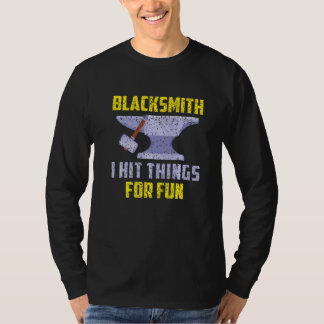 Camiseta Blacksmith Acertou Coisas Para O Blacksmith Divert