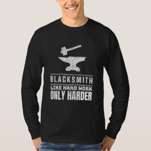 Camiseta Blacksmith Como Trabalho Duro Eu Smith Ampatrão Ar