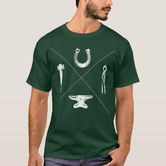 Camiseta Blacksmith Farrier Hammer Anvil Gift Idea