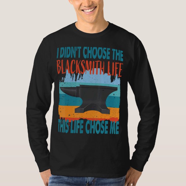 Camiseta Blacksmith Life Anvil Design (Frente)