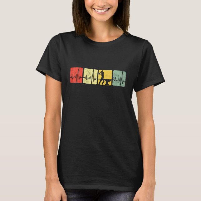 Camiseta Blacksmith Men Forjando Hammer Anvil Ecg Heartbeat (Frente)