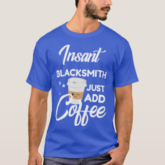 Camiseta Blacksmith Que Ama Café Engraçado