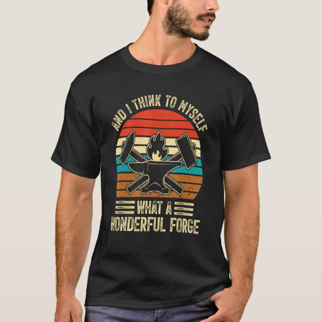 Camiseta Blacksmith, que ferreiro maravilhoso forge (Frente)