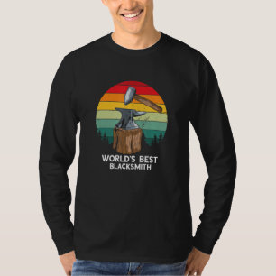 Camiseta Blacksmith Retro World's Best Blacksmith Worker Fo