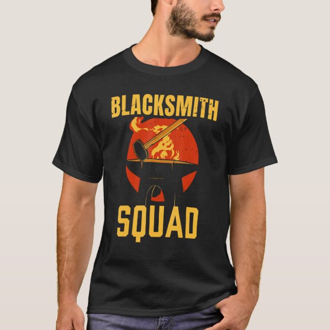 Camiseta Blacksmith Squad Blacksmithing Job (Frente)