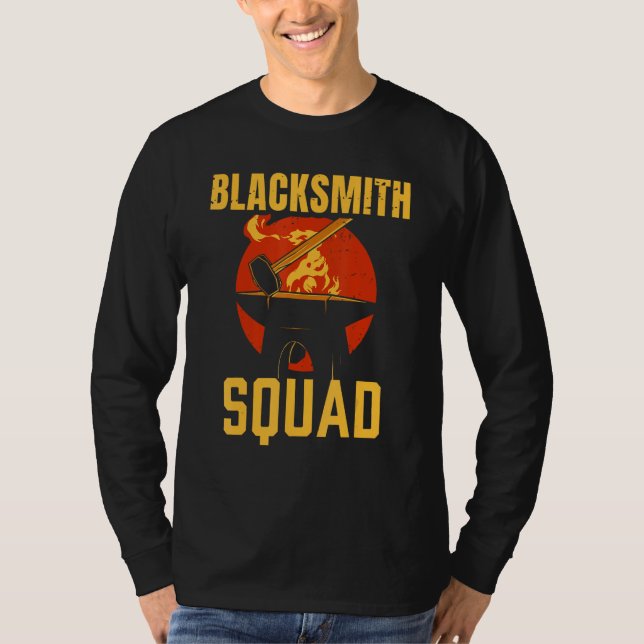 Camiseta Blacksmith Squad Blacksmithing Job (Frente)