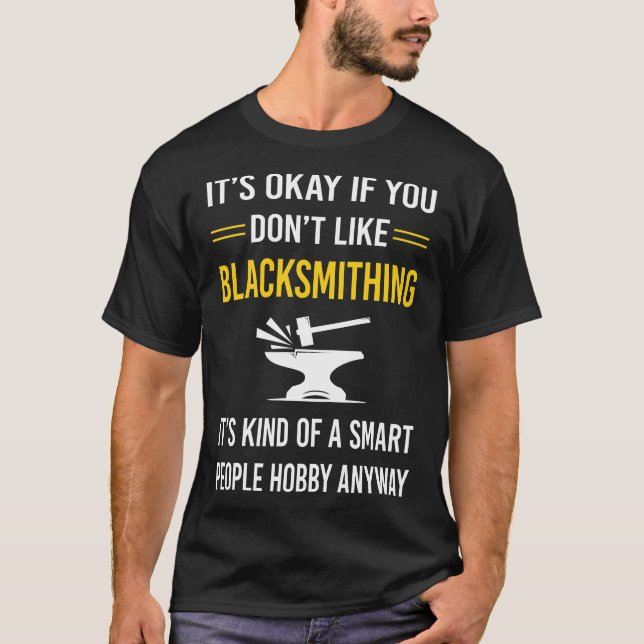 Camiseta Blacksmithing do Smart Pessoas (Frente)