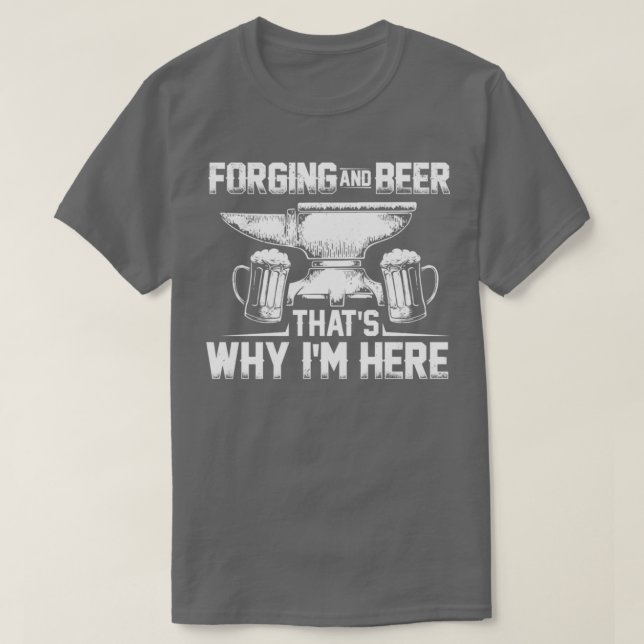 Camiseta Blacksmithing Idea Blacksmith Anvil Forging T (Frente do Design)