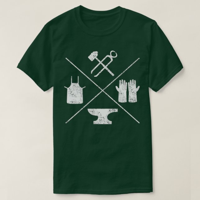 Camiseta Blacksmithy Tools Blacksmithing Forging Blacksmith (Frente do Design)