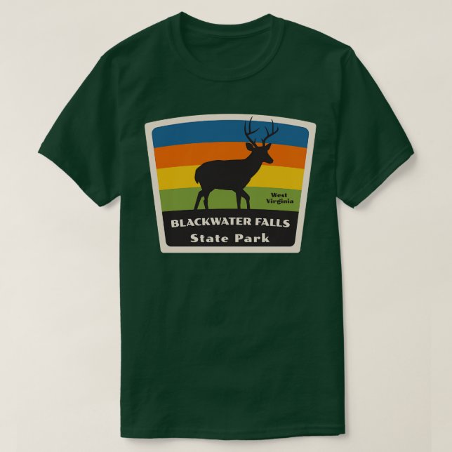 Camiseta Blackwater Falls State Park West Virginia Roaming (Frente do Design)