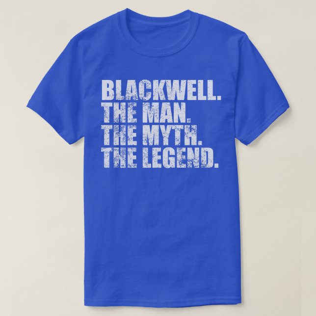 Camiseta BlackwellBlackwell Nome da família Blackwell sobre (Frente do Design)