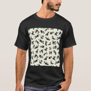 Camiseta Blacky Catmomeow Pattern
