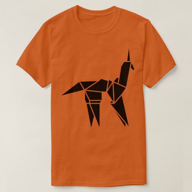 Camiseta Bladerunner Origami Unicorn Black (Frente do Design)