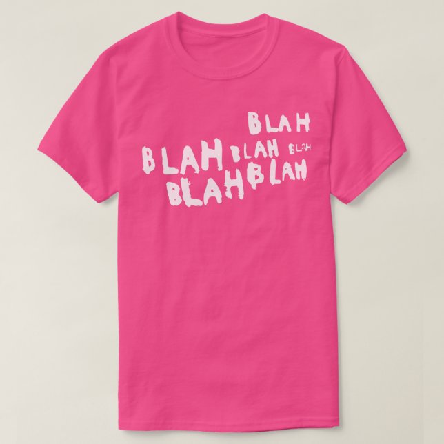 Camiseta Blah blah blah (Frente do Design)