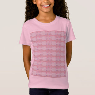 Camiseta Blah Blah design pálido, rosa-claro, púrpura