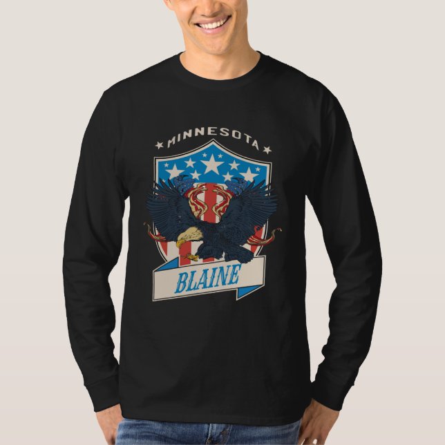 Camiseta Blaine City National Minnesota Day (Frente)