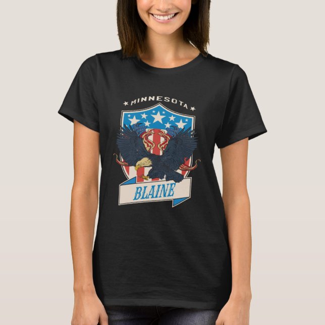 Camiseta Blaine City National Minnesota Day (Frente)