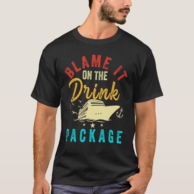 Camiseta Blame it on The Cruise Package Cruise Cruising Mat (Frente)