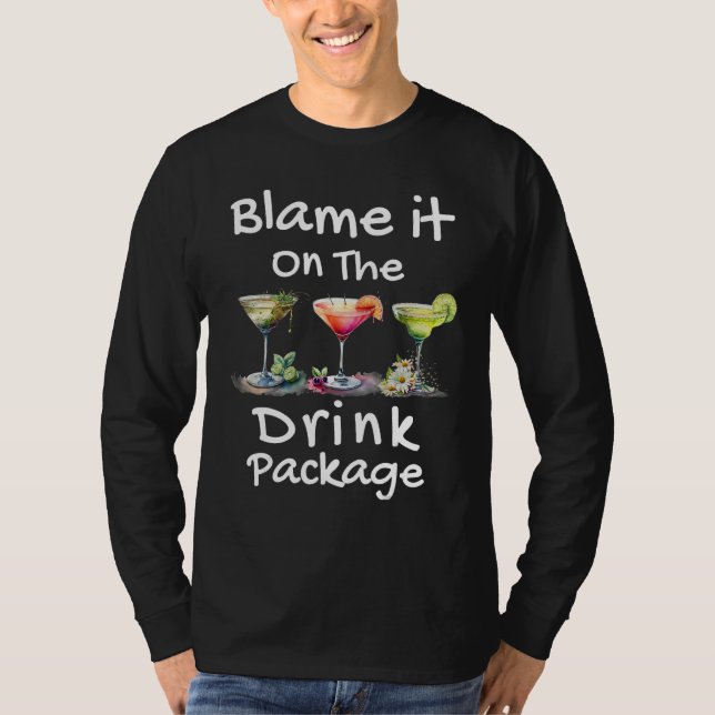 Camiseta Blame It On The Drink Package (Frente)