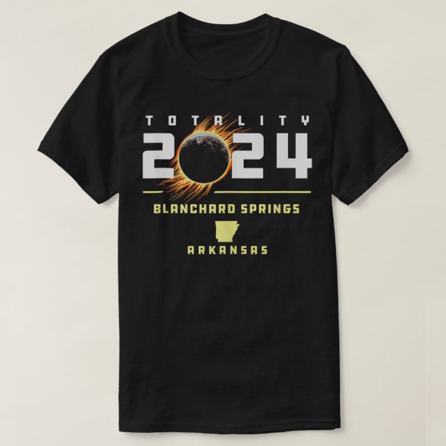 Camiseta Blanchard Primaveras Arkansas 2024 Total Eclips So (Frente do Design)