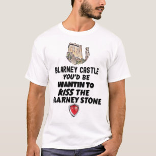 Camiseta Blarney Castle Beijando A Pedra De Blarney