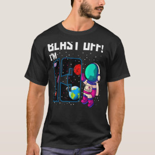 Camiseta Blast off, sou 13 Astronauta Astronauta Par 13