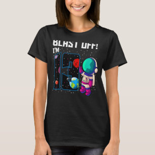 Camiseta Blast off, sou 13 Astronauta Astronauta Par 13