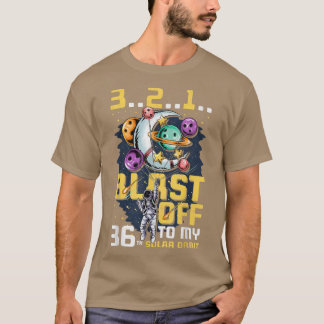 Camiseta Blast Off To My 36th Solar Orbit, 36th Birthday As