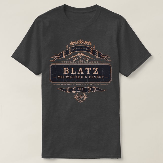 Camiseta Blatz Beer Milwaukee TShirt 1 (Frente do Design)
