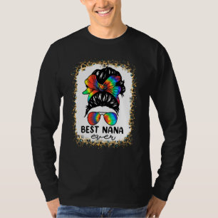 Camiseta Bleach Best Nana Ever Tie Dye Mensy Bun Hair Mothe