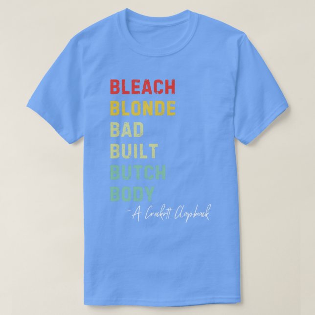 Camiseta Bleach Blonde Mau Corpo Do Botão Construído Retro  (Frente do Design)