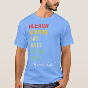 Camiseta Bleach Blonde Mau Corpo Do Botão Construído Retro 
