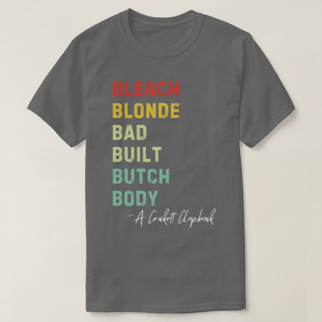 Camiseta Bleach Blonde Mau Corpo Do Botão Construído Retro  (Frente do Design)