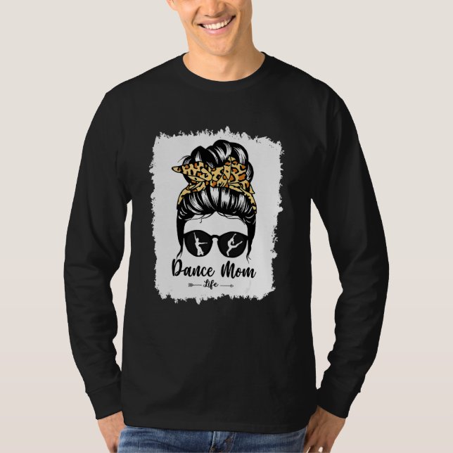 Camiseta Bleach Dance Mãe Sente Cabelo Freado Leopardo Danç (Frente)