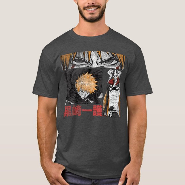 Camiseta Bleach Graphic Ichigo Comic Book Style Anime (Frente)